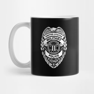 U.S. Military Police Veteran White Badge Mug